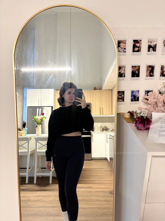 Thrive Crossover Sweater - Onyx