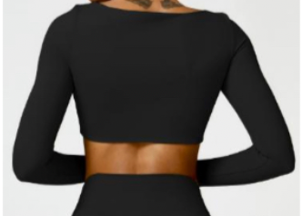 Thrive Cropped Long sleeve - Onyx